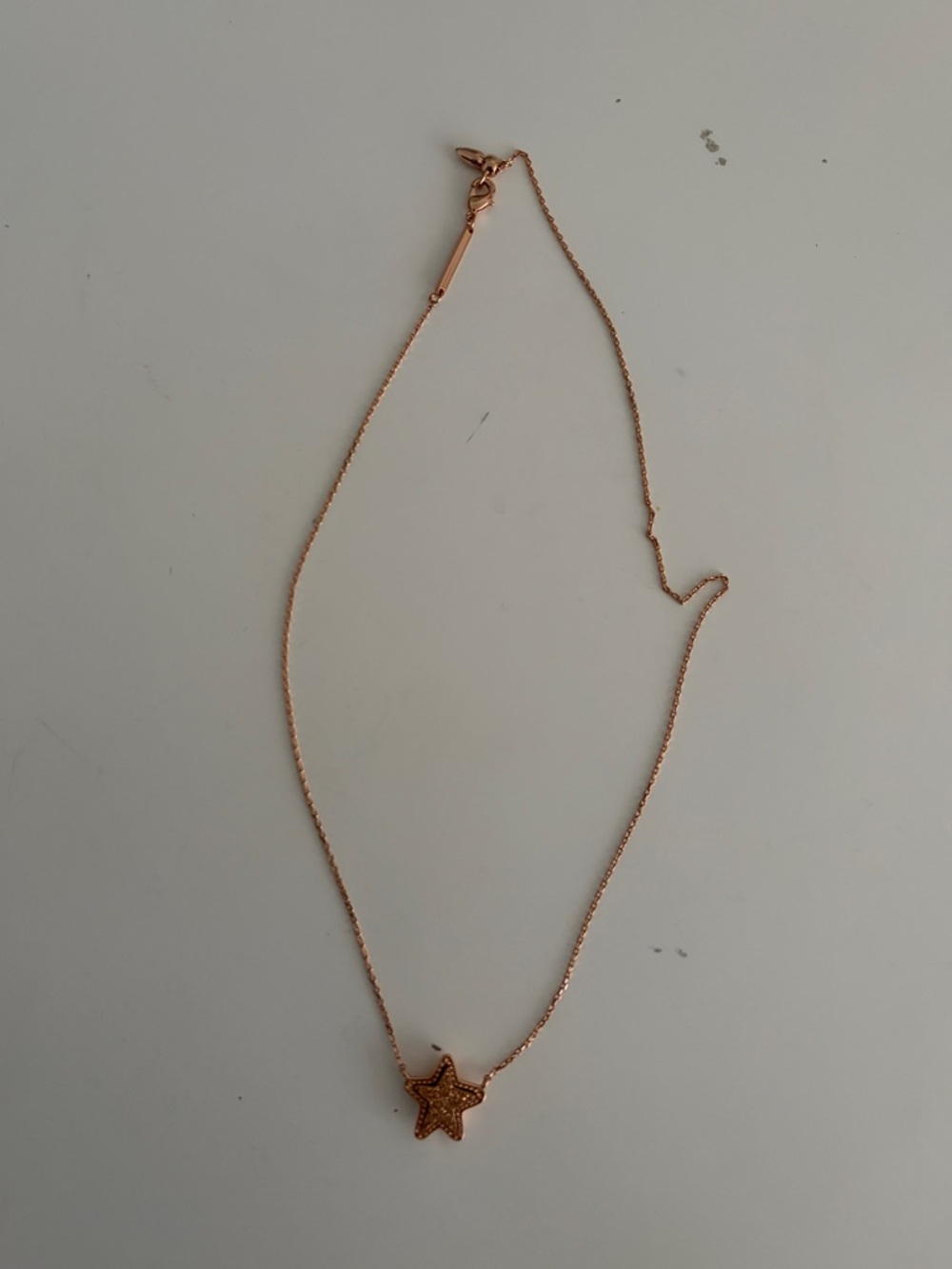 kendra scott rose gold star necklace